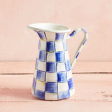 MacKenzie-Childs PRACTICAL PITCHER Royal Check Medium