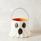 Mudpie PAPER MACHE GHOST TREAT BUCKET Large