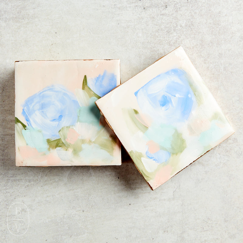 Haley Farris Fine Art FLORAL COASTER SET