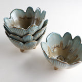 Creative Co-op PORCELAIN FLOWER BOWL