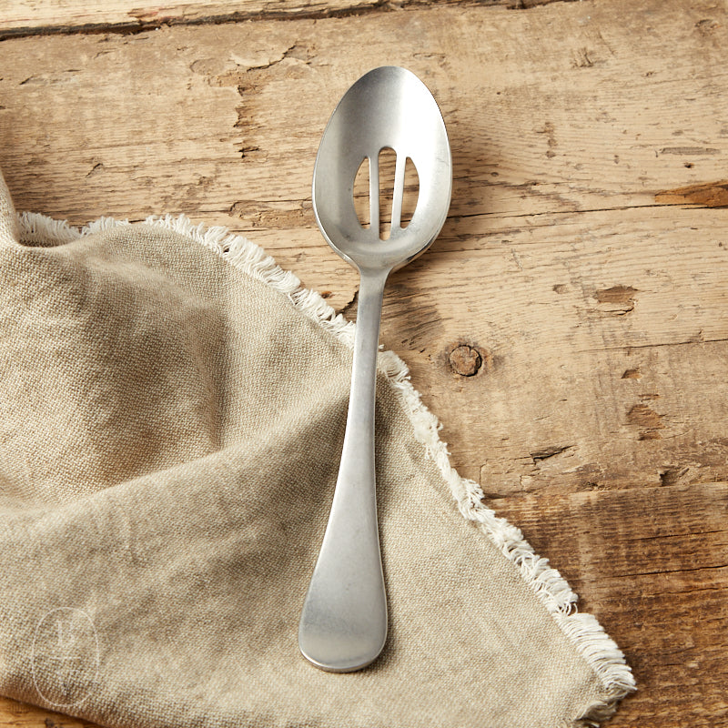 Mepra VINTAGE SLOTTED SERVING SPOON Pewter