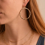 GOLD SILVER NAILHEAD HOOPS CVGSI