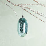 A and B Floral FACETED GEM ORNAMENT 5.25 Turquoise Round