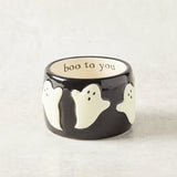 Mudpie HALLOWEEN GLOW IN THE DARK TIDBIT DISH Boo To You