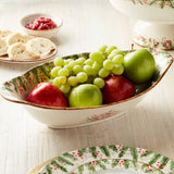 Arte Italica NATALE OVAL SERVING BOWL