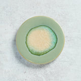 Creative Co-op REACTIVE GLAZE STONEWARE TRIVET Green