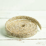 Melrose International GLITTER ROPE Gold 1" x 15'