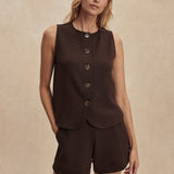 Varley JOSIE BUTTON THROUGH TANK