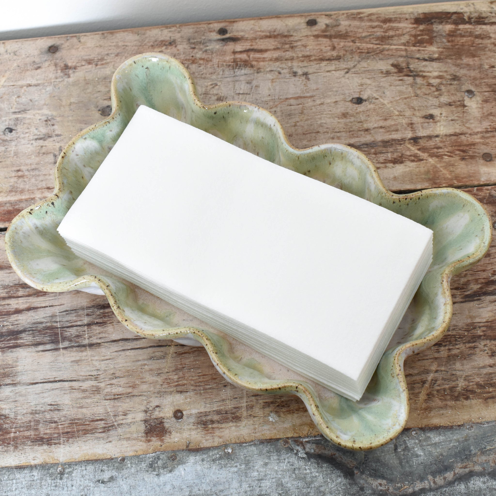 Etta B Pottery GUEST TOWEL HOLDER Matcha Latte