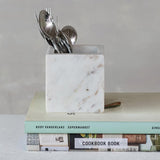 Creative Co-op MARBLE CONTAINER White