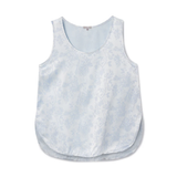 PJ Harlow ELSIE TANK Blue Flower on Blue