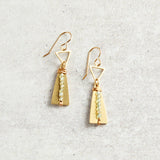 Darby Drake Jewelry and Design TRIANGLES WITH GEMSTONES EARRINGS - ETS509