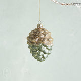 Raz Imports GLITTER PINECONE ORNAMENT Green