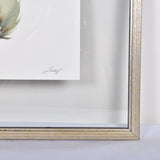 SMALL FRAMED FLOATED FEATHER PAINTING - SERIES 12 NO 6 - By Lacey