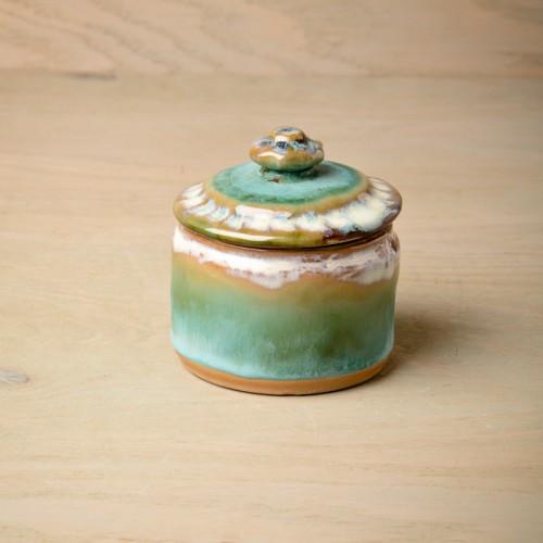 Etta B Pottery SUGAR BOWL Blue