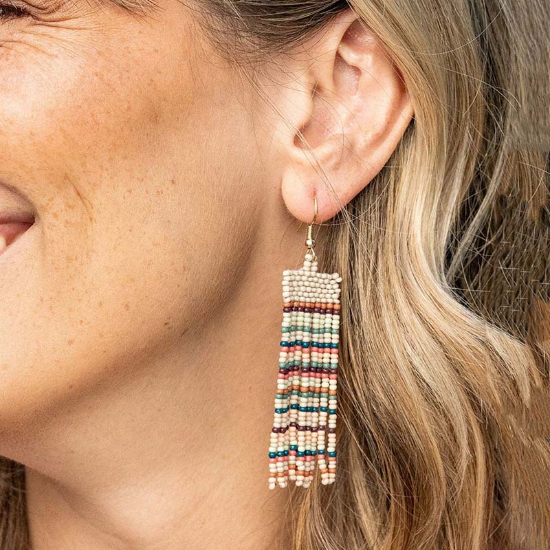 ADALINE HORIZONTAL STRIPES EARRINGS - Ink and Alloy