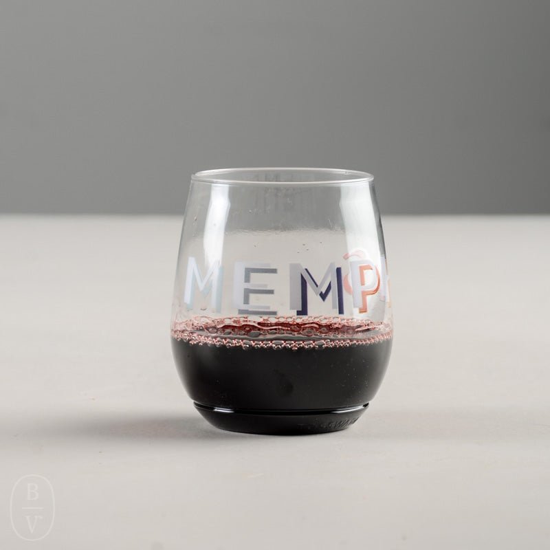 Tossware MEMPHIS PRINTED WINE GLASS PACK OF 6 Memphis