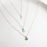 eNewton Design SIGNATURE CROSS GOLD CHARM NECKLACE