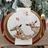 Casafina DEER FRIENDS DINNER PLATE SET OF 4