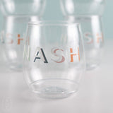 Tossware NASHVILLE PRINTED WINE GLASS PACK OF 6 Multicolor