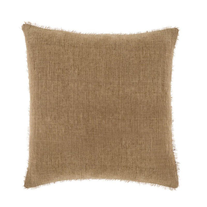 Indaba Trading LINA LINEN PILLOW Hazelnut 24x24