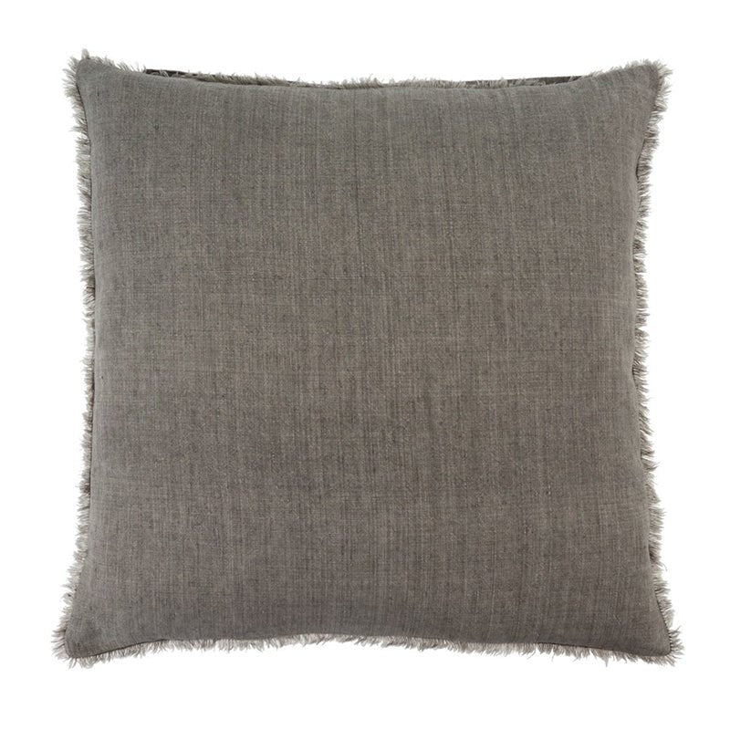 Indaba Trading LINA LINEN PILLOW Warm Grey 24x24