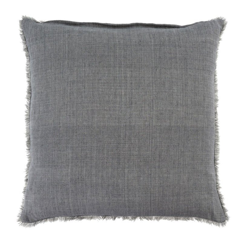 Indaba Trading LINA LINEN PILLOW Steel Grey 24x24