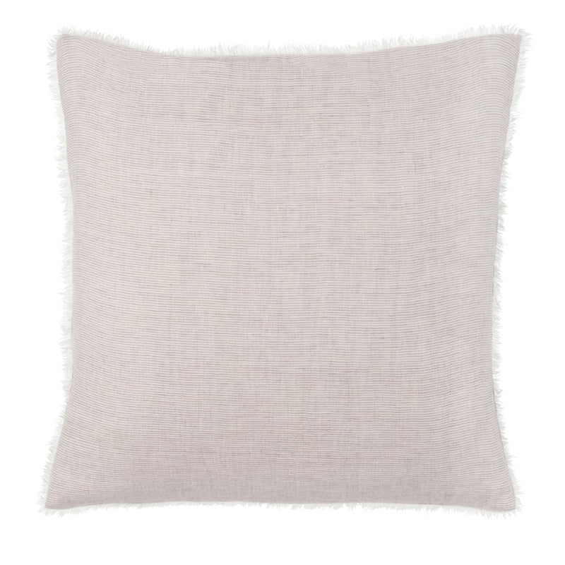 Indaba Trading LINA LINEN PILLOW Grey Stripe 24x24