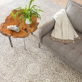 Dash and Albert TEMPLE MICRO HOOKED WOOL RUG Taupe