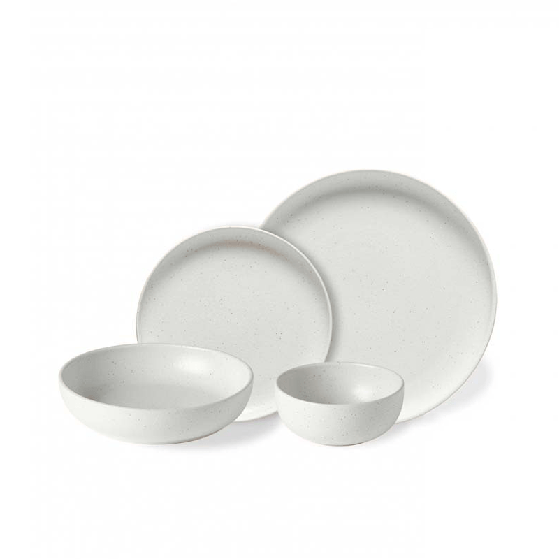 Casafina Living PACIFICA DINNERWARE SET White 16-Piece Set with Cereal and Pasta Bowl
