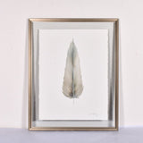 LARGE FRAMED FLOATED FEATHER PAINTING - SERIES 14 NO 2 - By Lacey