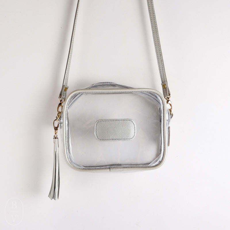 Jon Hart CLEAR LOLA BAG Champagne Leather