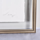 LARGE FRAMED FLOATED FEATHER PAINTING - SERIES 14 NO 4 - By Lacey