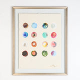 EXPECTATION BUBBLES FRAMED FLOATED PAINTING - SERIES 2 NO 3 - By Lacey