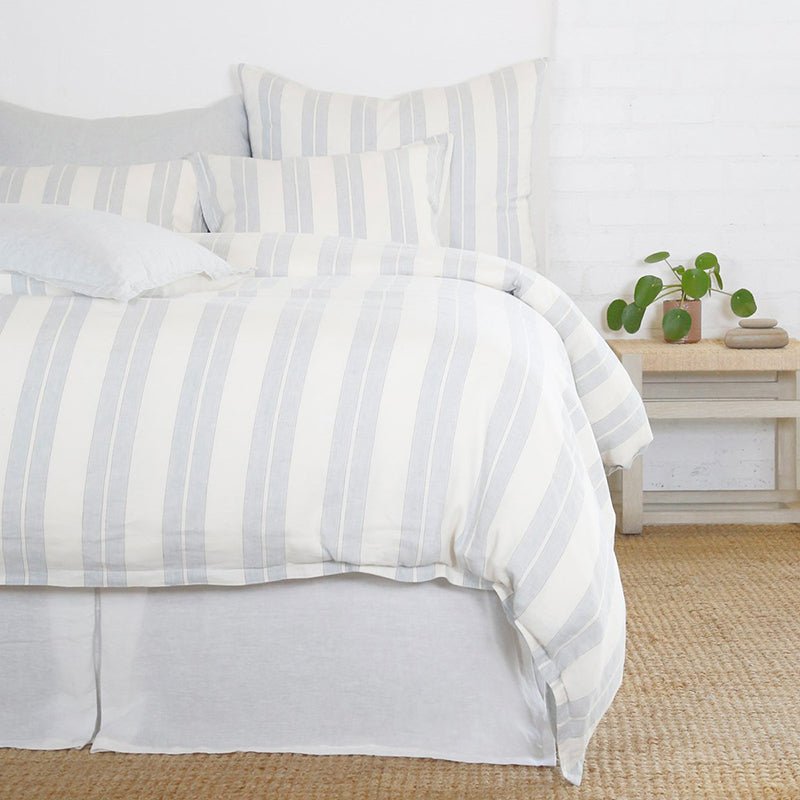 Pom Pom At Home CARTER SHAM Ivory_Denim