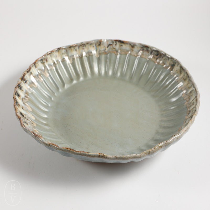 Etta B Pottery CRIMPED SERVING BOWL Peaceful