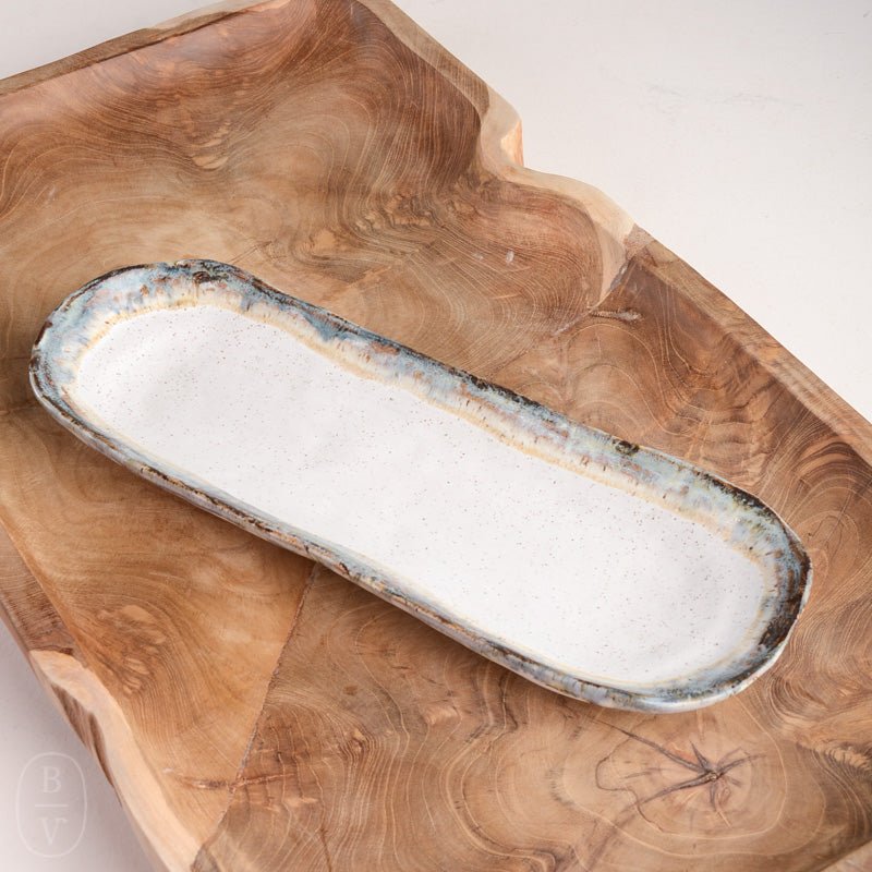 Etta B Pottery BREAD TRAY Magnolia