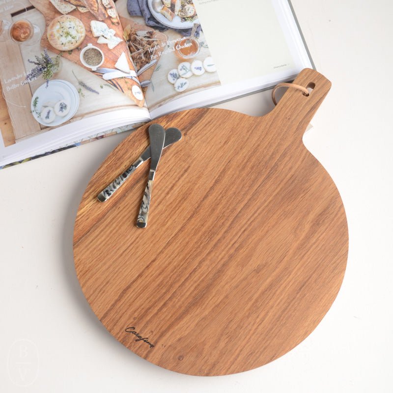 Casafina by Costa Nova OAK WOOD ROUND CUTTING BOARD