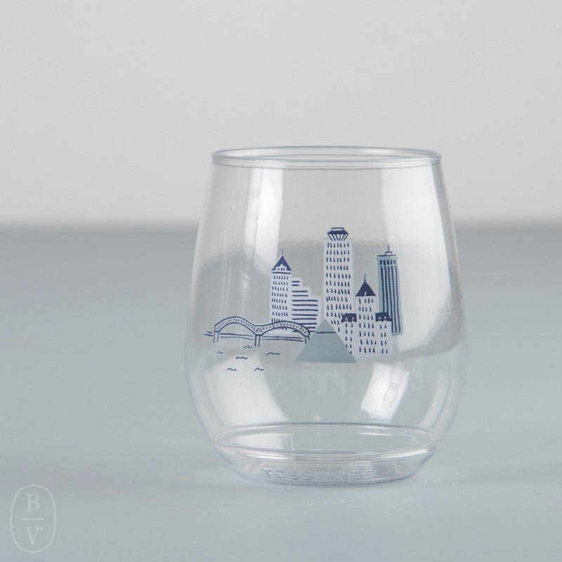 Tossware MEMPHIS PRINTED WINE GLASS PACK OF 6 Skyline