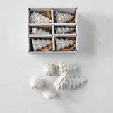 Creative Co-op STONEWARE TREE BOXED SET OF 6 White