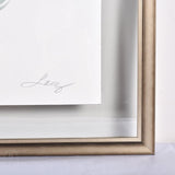 MEDIUM FLOATED FRAMED FEATHER PAINTING - SERIES 11 NO 2 - By Lacey