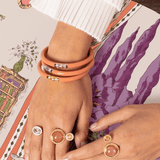 Budha Girl THREE KINGS ALL WEATHER BANGLES SET OF 3 Thai Tea