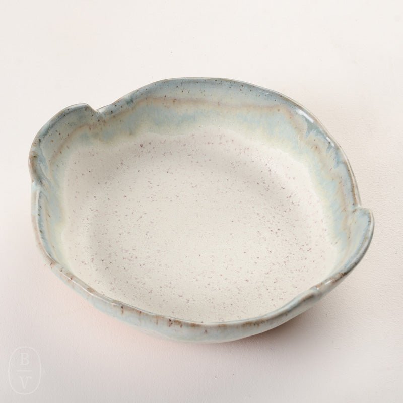 Etta B Pottery SOUFFLE DISH Hydrangea