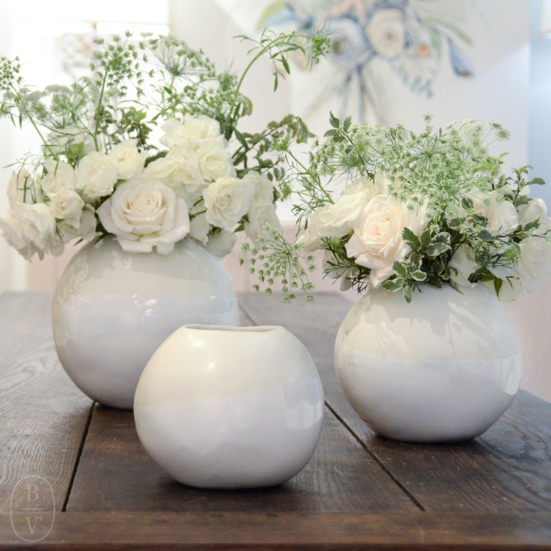 Alex Marshall Studios SPHERE VASE White_Matte White Duo