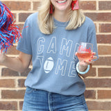 Oat Collective GAME TIME VINTAGE BOYFRIEND TSHIRT Blue Denim