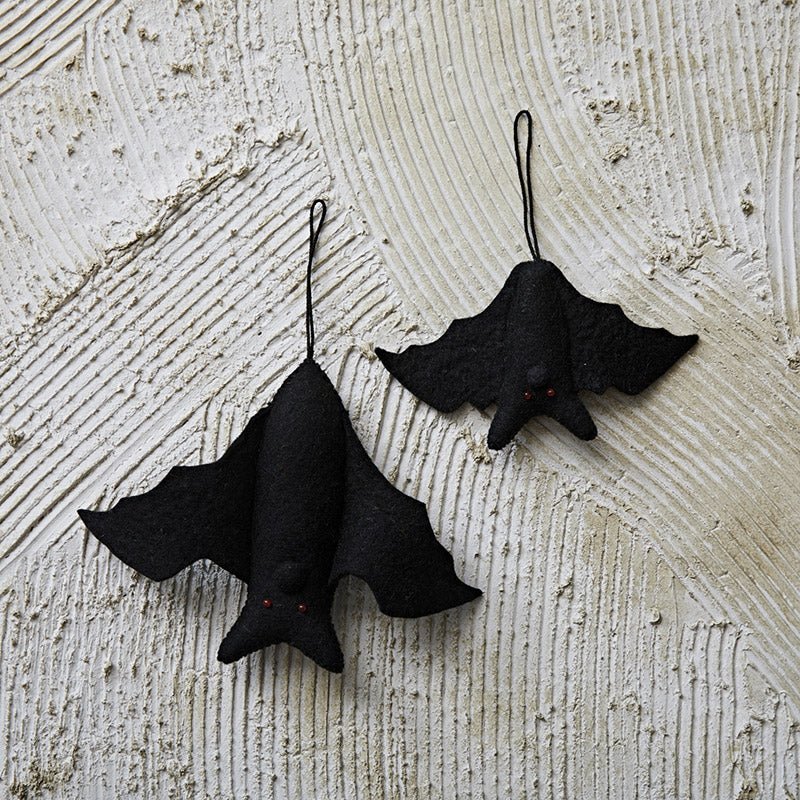 Creative Co-op HANDMADE WOOL FELT BAT ORNAMENT