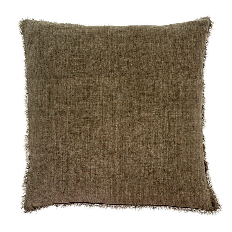 Indaba Trading LINA LINEN PILLOW Shadow 24x24