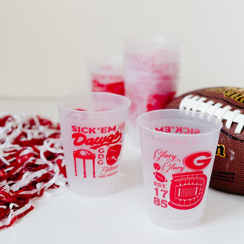 Drinkware Company GAMEDAY FLEX CUPS SET OF 10 Georgia