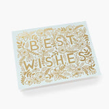 Rifle Paper Co GOLDEN BEST WISHES CARD