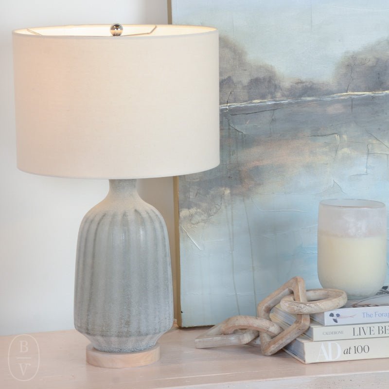 FROSTED GLASS TABLE LAMP - Jamie Young Company